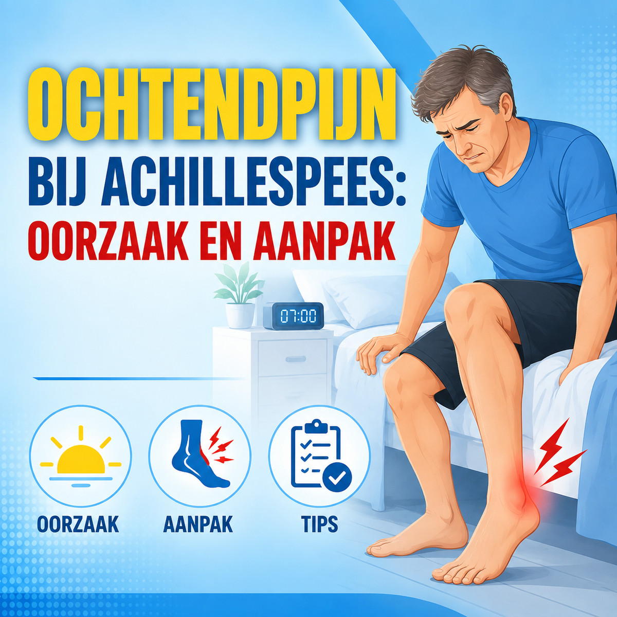 Ochtendpijn bij achillespeespijn: oorzaak en aanpak