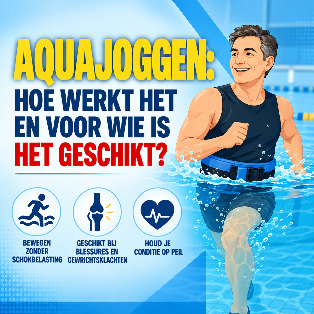Aquajoggen: hoe werkt het en voor wie is het geschikt?