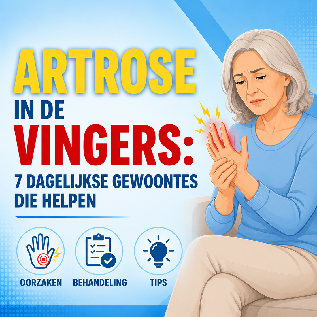 Artrose in de vingers: 7 dagelijkse gewoontes die helpen