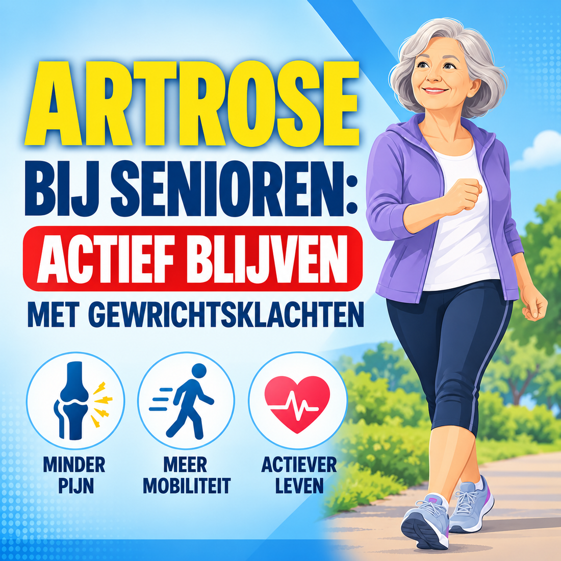 Artrose bij senioren: actief blijven met gewrichtsklachten