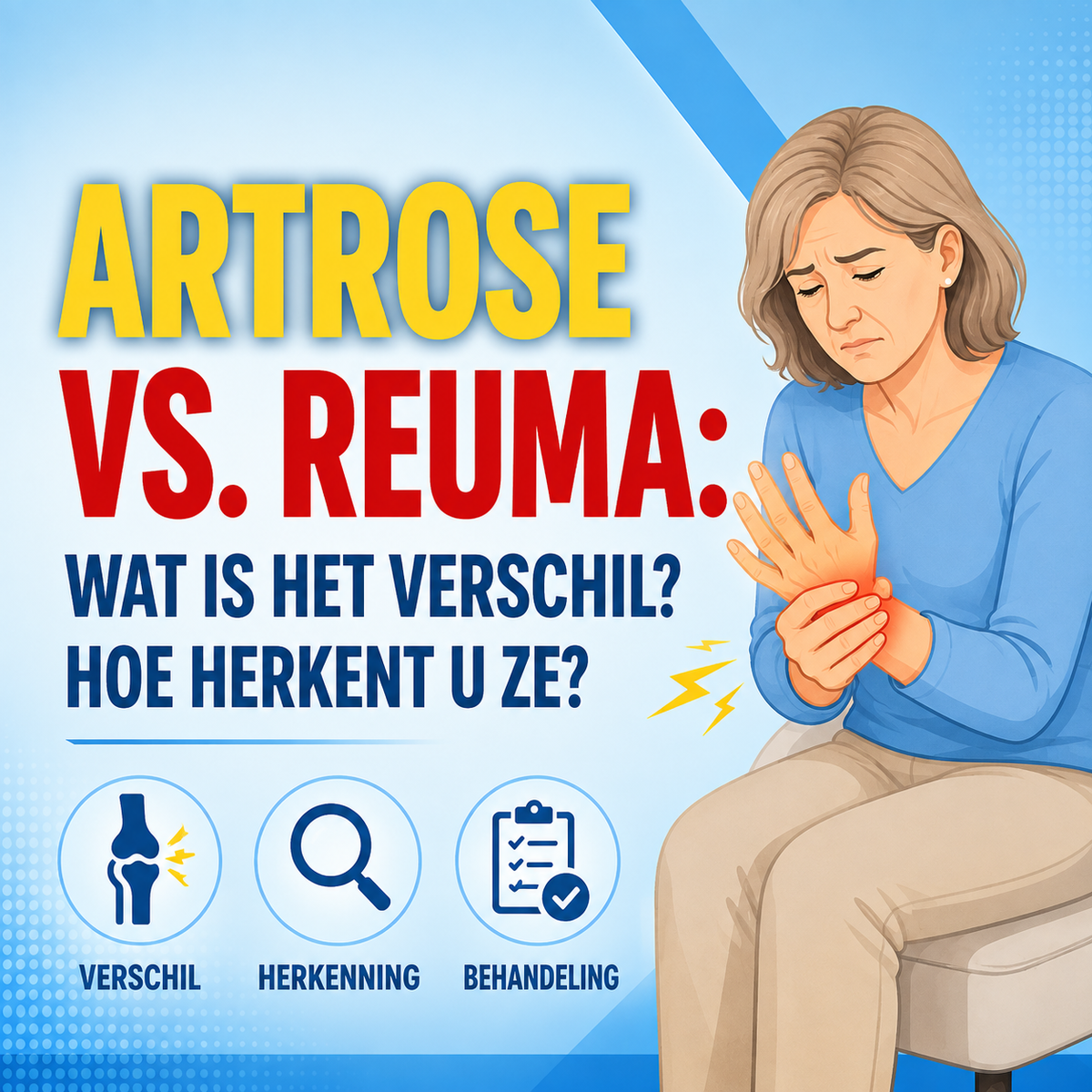Artrose versus reuma: wat is het verschil en hoe herkent u ze?