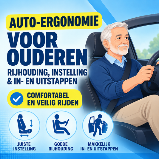 Auto-ergonomie voor ouderen: rijhouding, instelling en in- en uitstappen