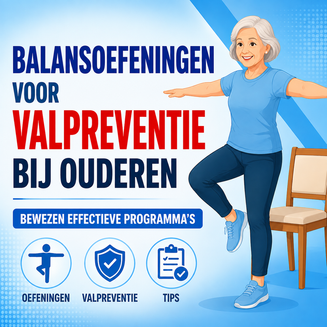 Balansoefeningen voor valpreventie bij ouderen: bewezen effectieve programma's