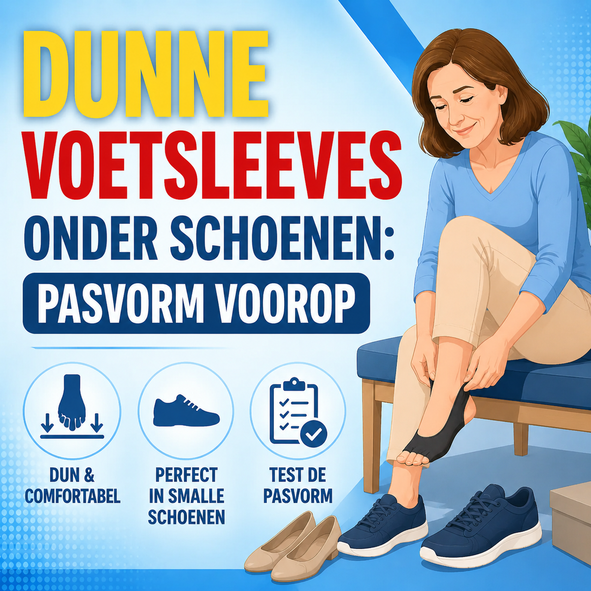 Beste dunne voetsleeves onder schoenen: pasvorm voorop