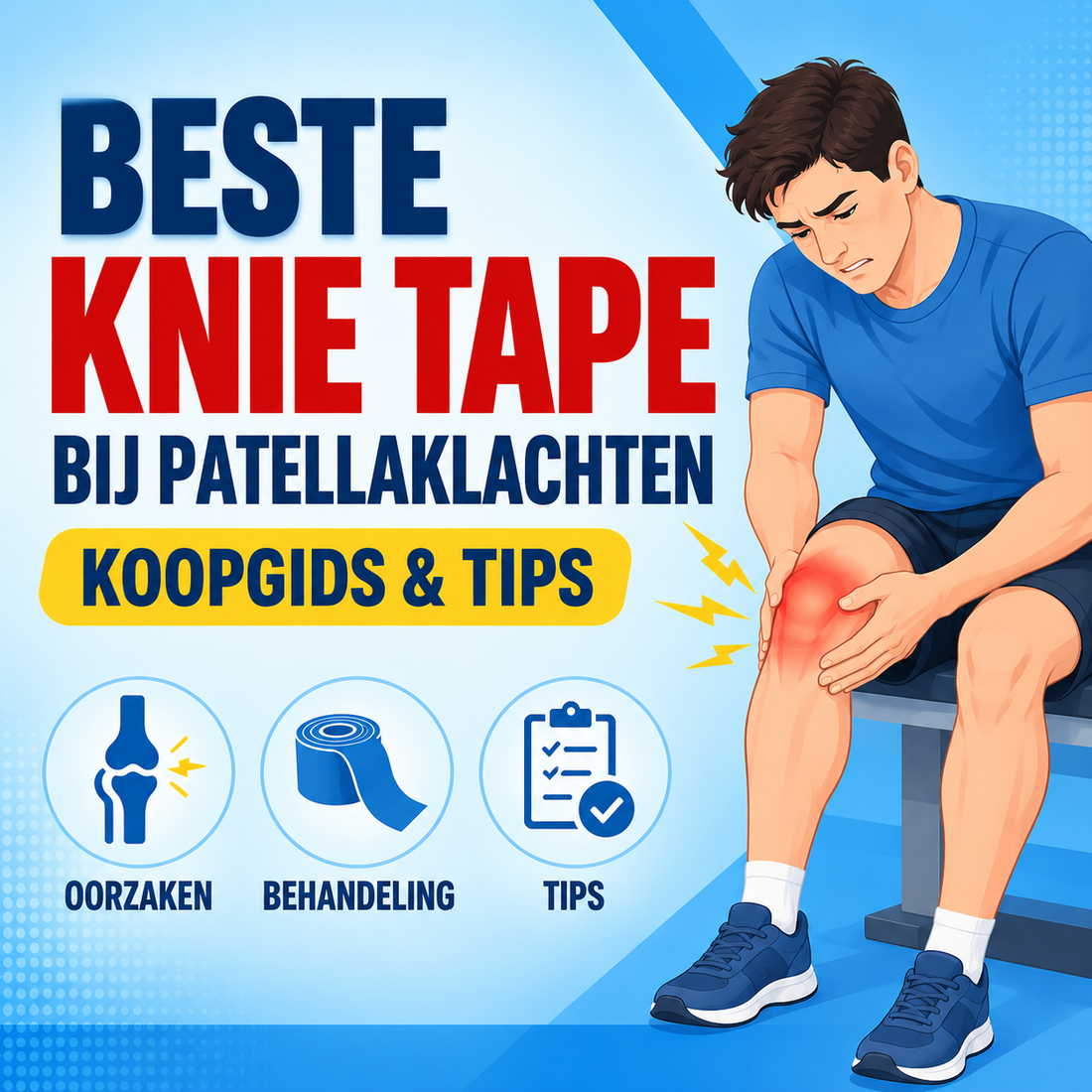 Beste knie tape bij patellaklachten: koopgids en eerlijke verwachtingen