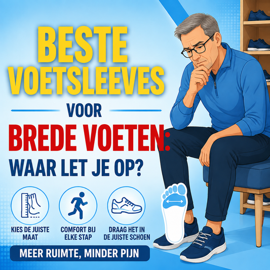 Beste voetsleeves voor brede voeten: waar let je op?