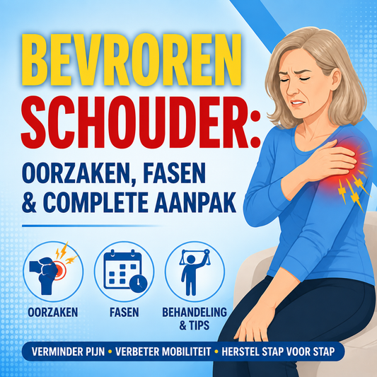 Bevroren schouder (frozen shoulder): oorzaken, fasen en de complete aanpak