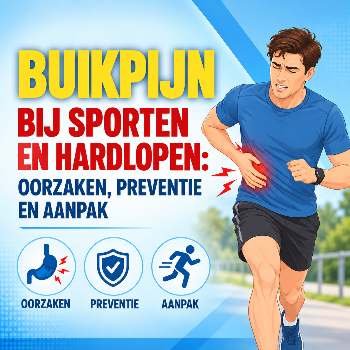 Buikpijn bij sporten en hardlopen: oorzaken, preventie en aanpak