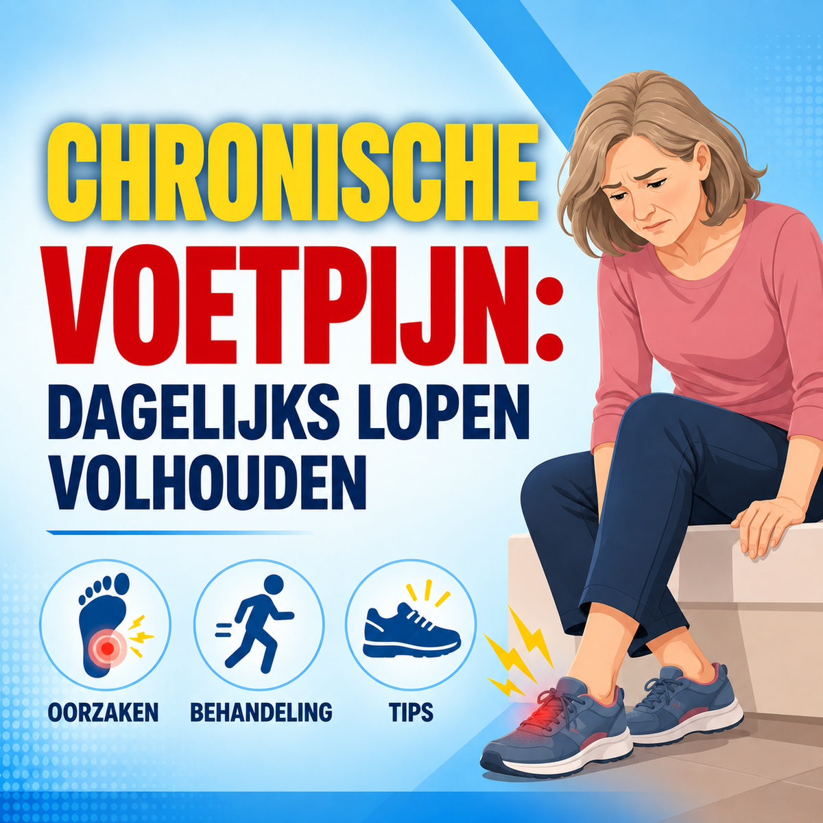 Chronische voetpijn: dagelijks lopen volhouden