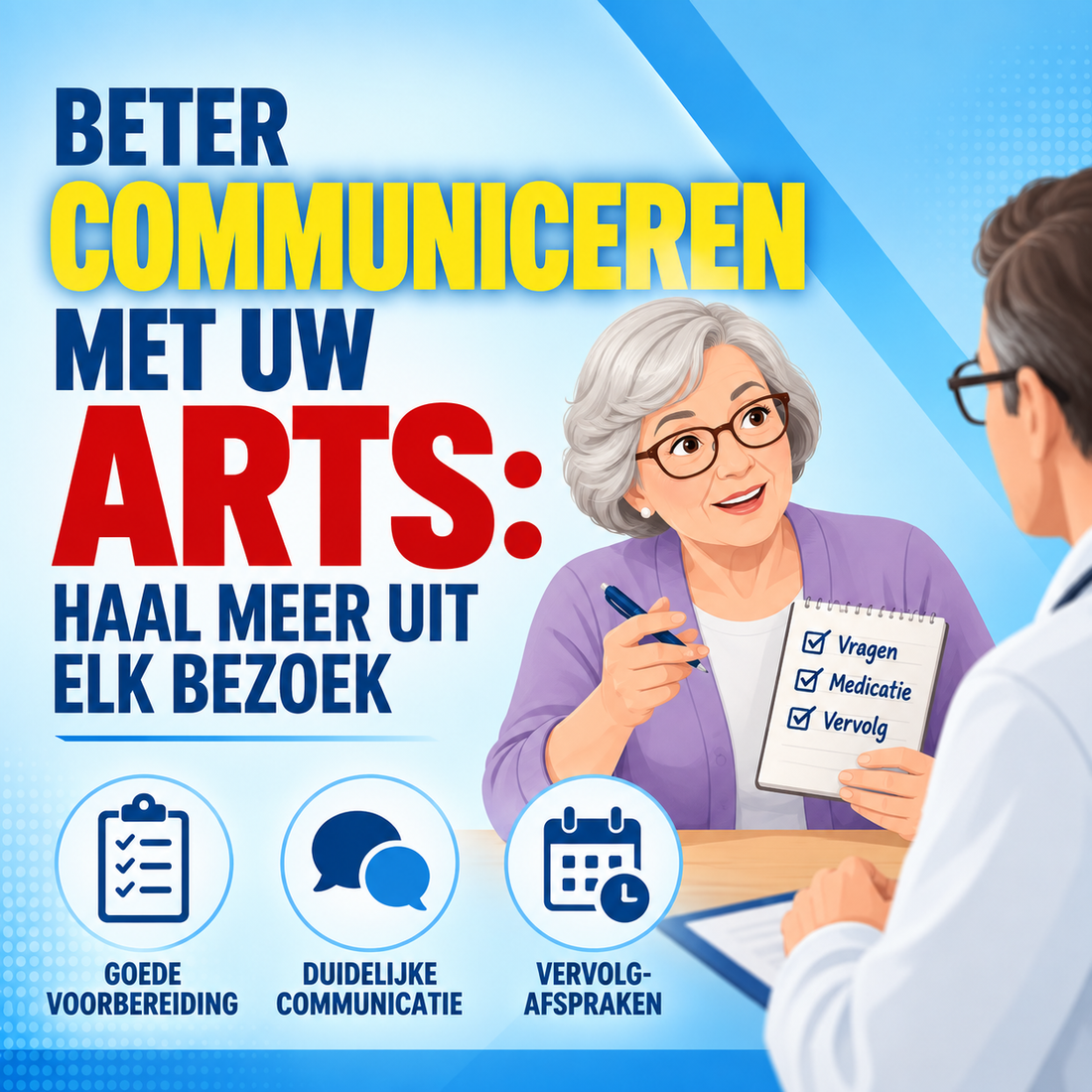 Communicatie met de arts en specialist: hoe u meer uit elk artsbezoek haalt