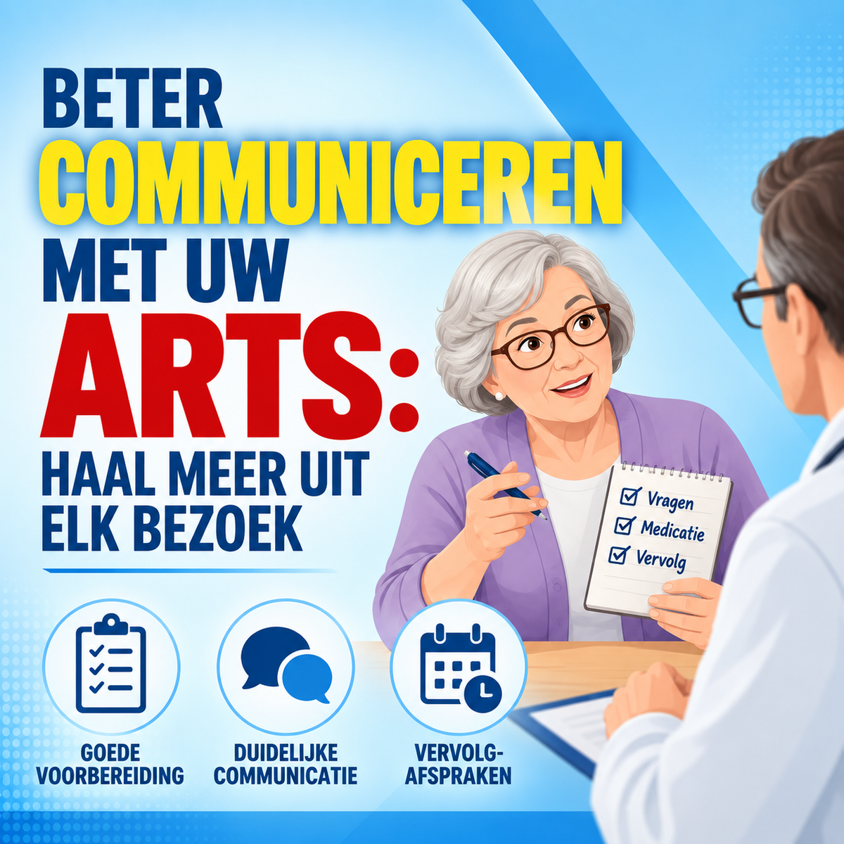 Communicatie met de arts en specialist: hoe u meer uit elk artsbezoek haalt