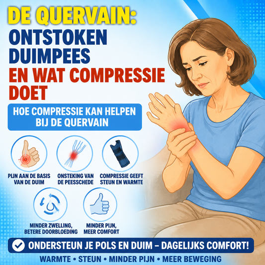 De Quervain: ontstoken duimpees en wat compressie doet