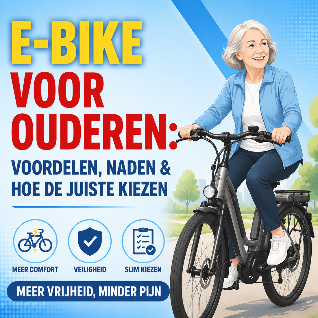 E-bike voor ouderen: voordelen, nadelen en hoe de juiste kiezen