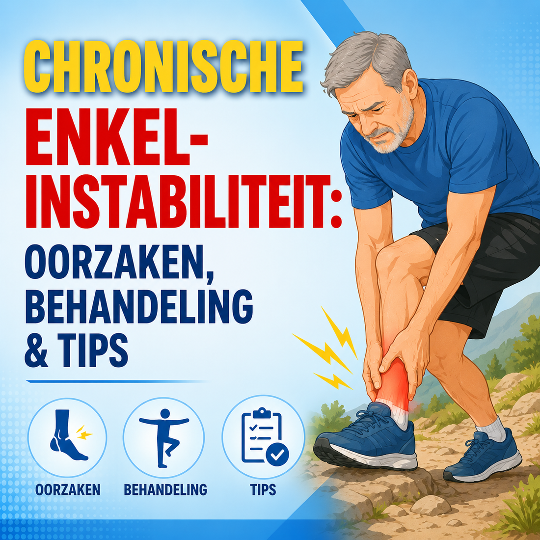 Chronische enkelinstabiliteit: herkenning, oorzaken en de complete aanpak