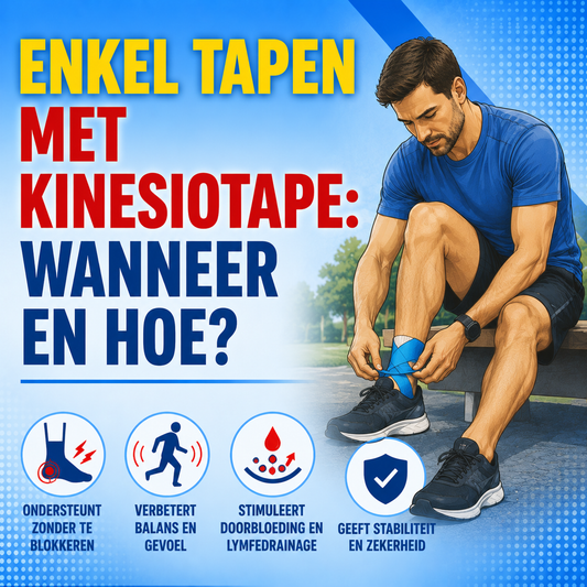 Enkel tapen met kinesiotape: wanneer en hoe?