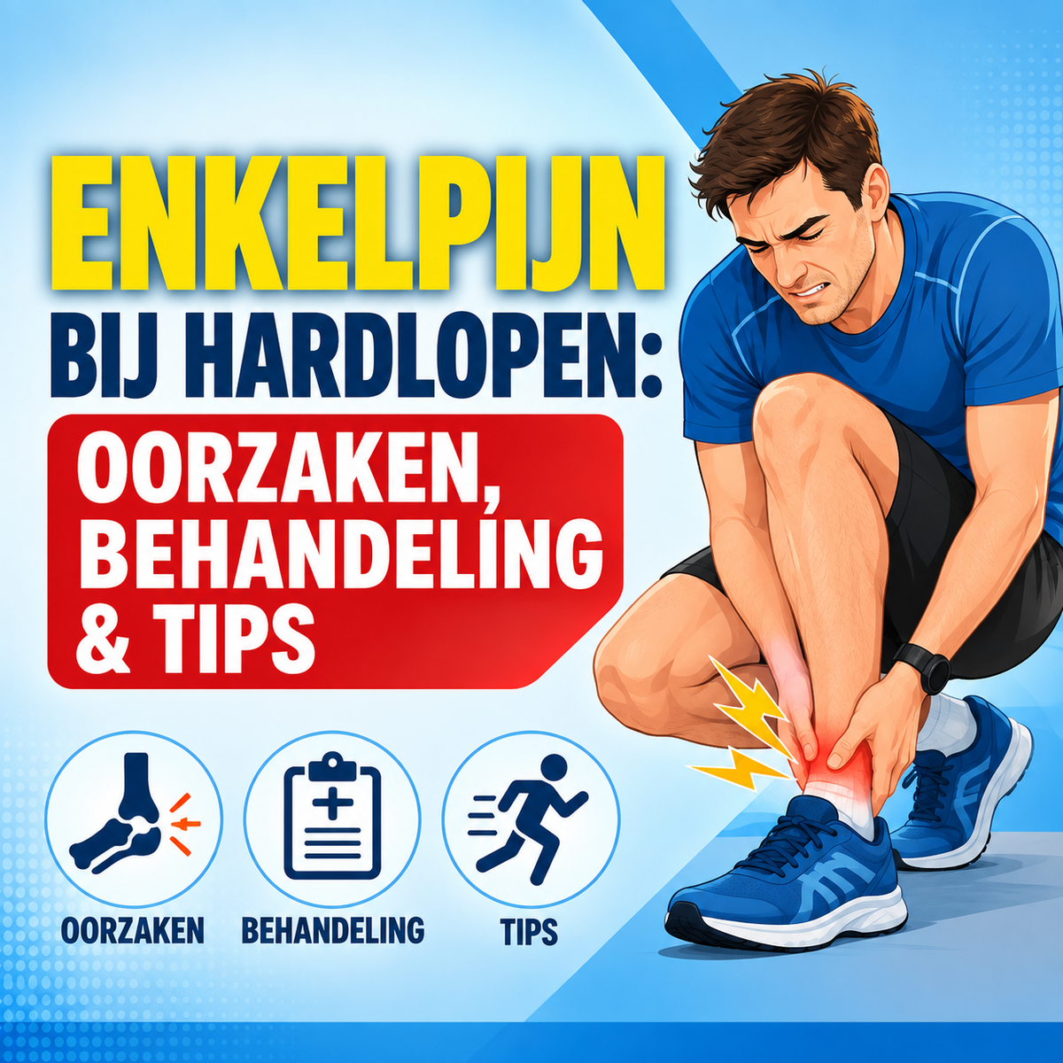 Enkelpijn bij hardlopen: oorzaken, behandeling en terugkeer