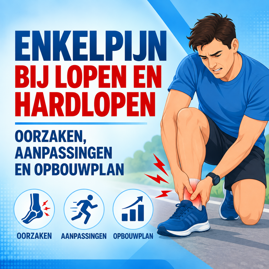 Enkelpijn bij lopen en hardlopen: oorzaken, aanpassingen en opbouwplan