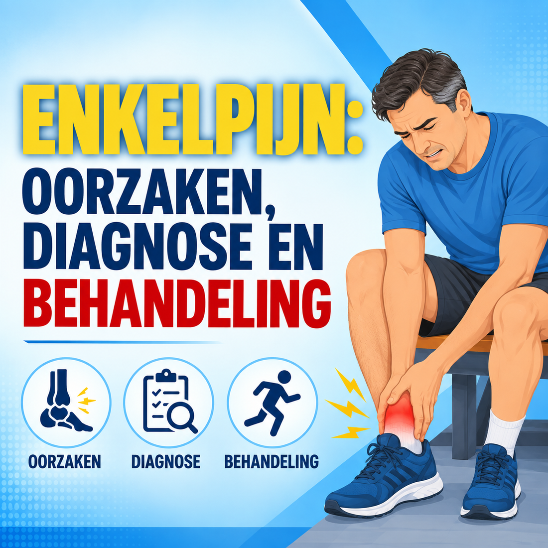 Enkelpijn: oorzaken, diagnose en de beste behandeling