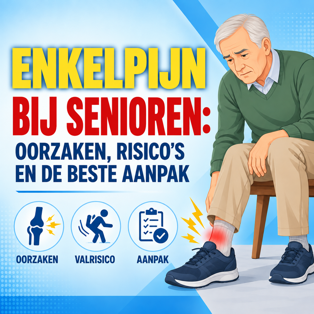 Enkelpijn bij senioren: oorzaken, risico's en de beste aanpak