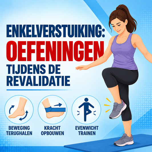 Enkelverstuiking: oefeningen tijdens de revalidatie
