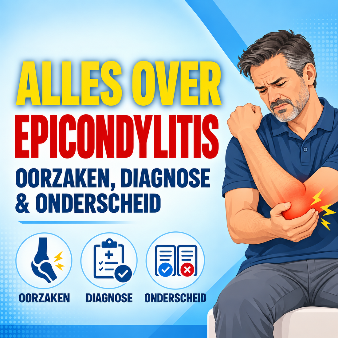 Epicondylitis: oorzaken, diagnose en onderscheid