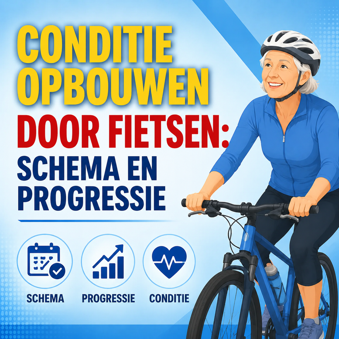 Conditie opbouwen door fietsen bij ouderen: schema en progressie