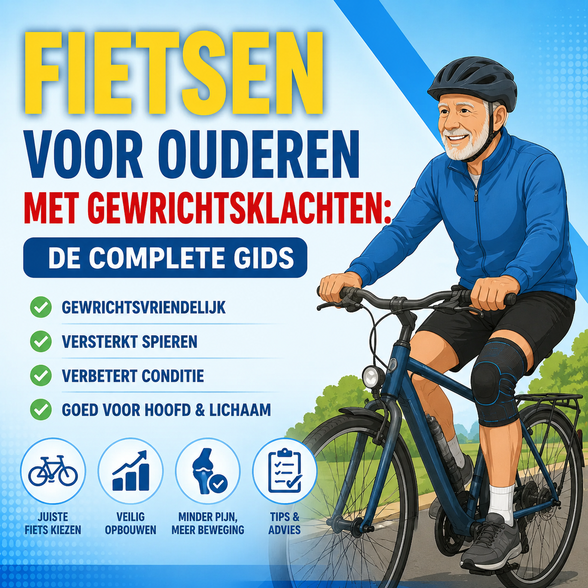Fietsen voor ouderen met gewrichtsklachten: de complete gids