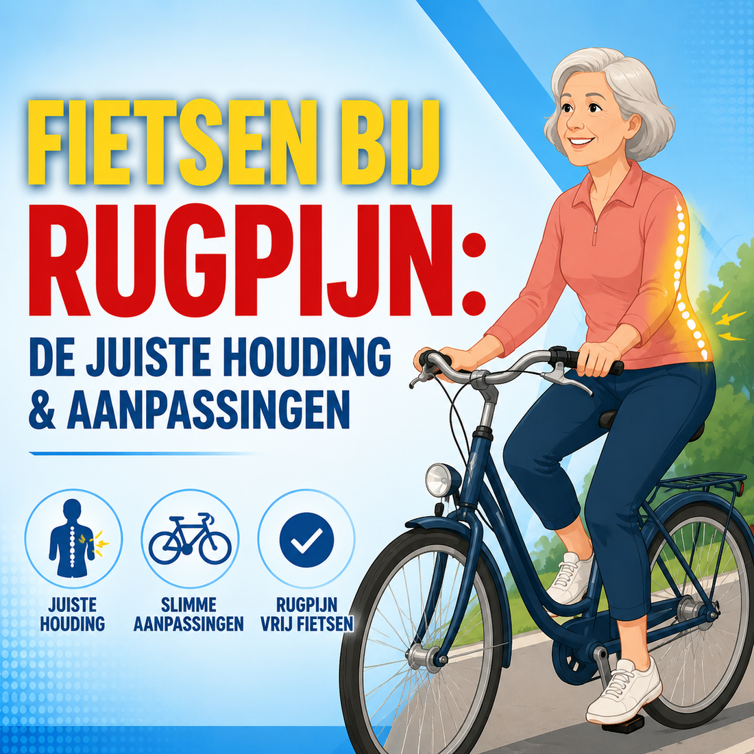 Fietsen bij rugpijn: de juiste houding en aanpassingen