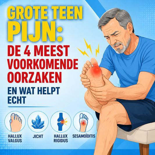 Grote teen pijn: de 4 meest voorkomende oorzaken