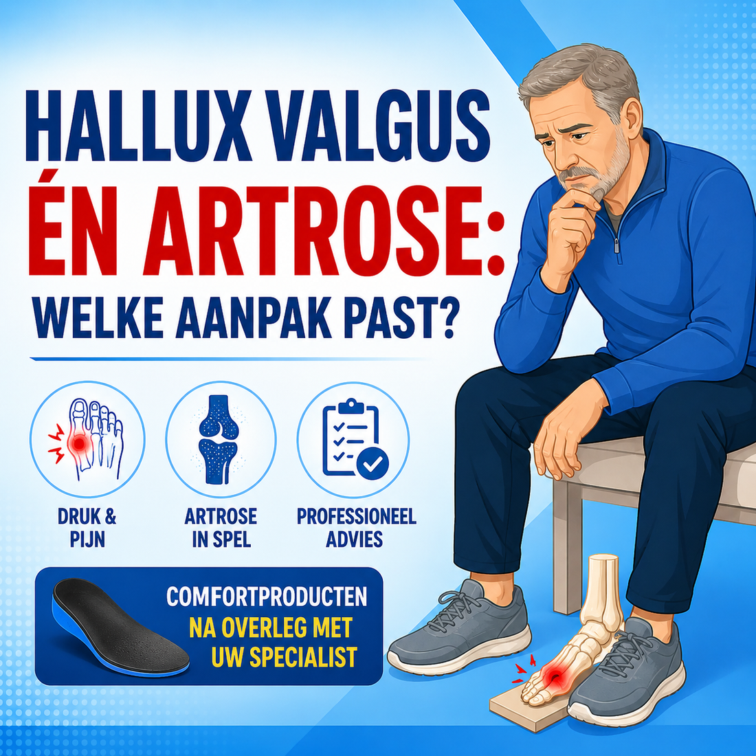 Hallux valgus én artrose: welke gecombineerde aanpak past?