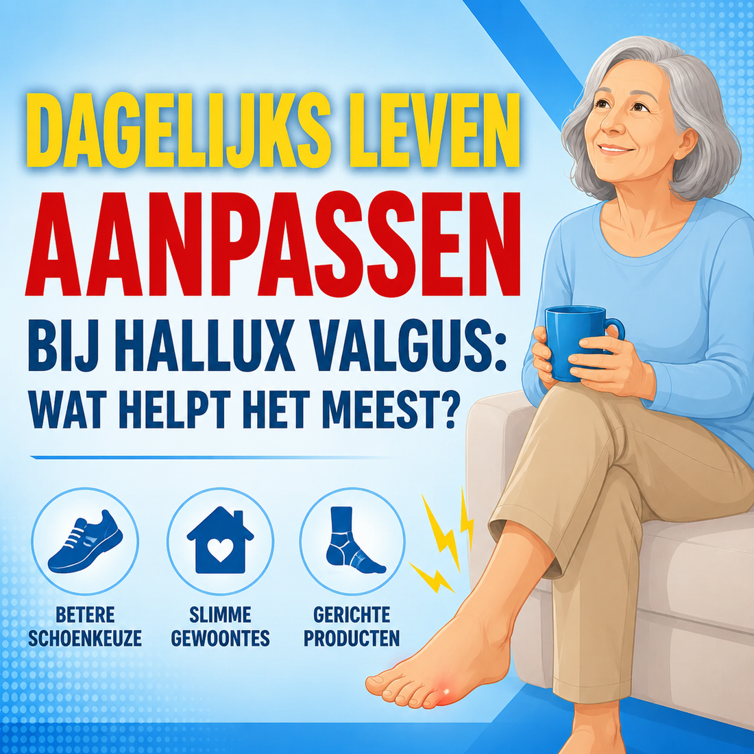 Dagelijks leven aanpassen bij hallux valgus: welke aanpassingen leveren het meest op?