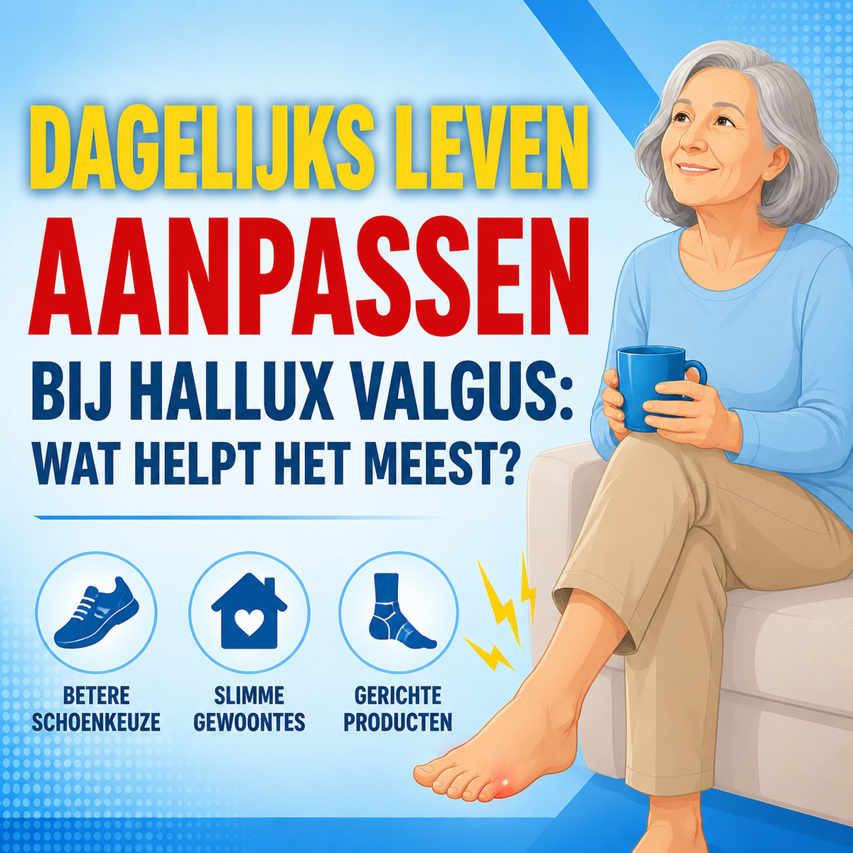 Dagelijks leven aanpassen bij hallux valgus: welke aanpassingen leveren het meest op?