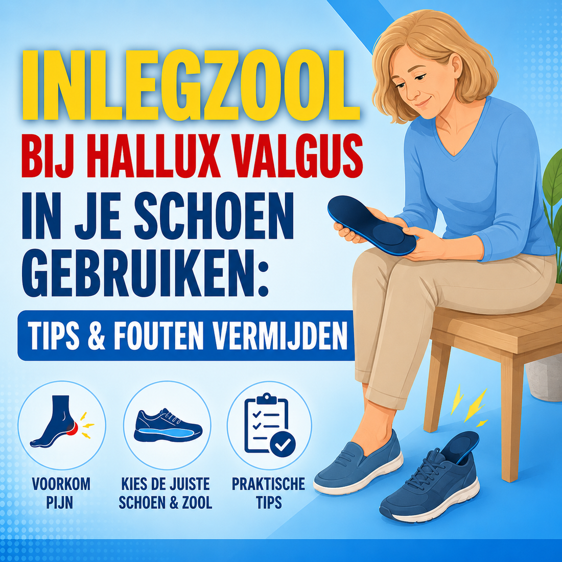 Inlegzool bij hallux valgus in je schoen gebruiken: tips en welke fouten je vermijdt