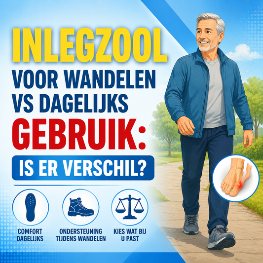Inlegzool voor wandelen vs dagelijks gebruik bij hallux valgus: is er verschil?