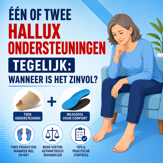 Één of twee hallux ondersteuningen tegelijk: wanneer is het zinvol?