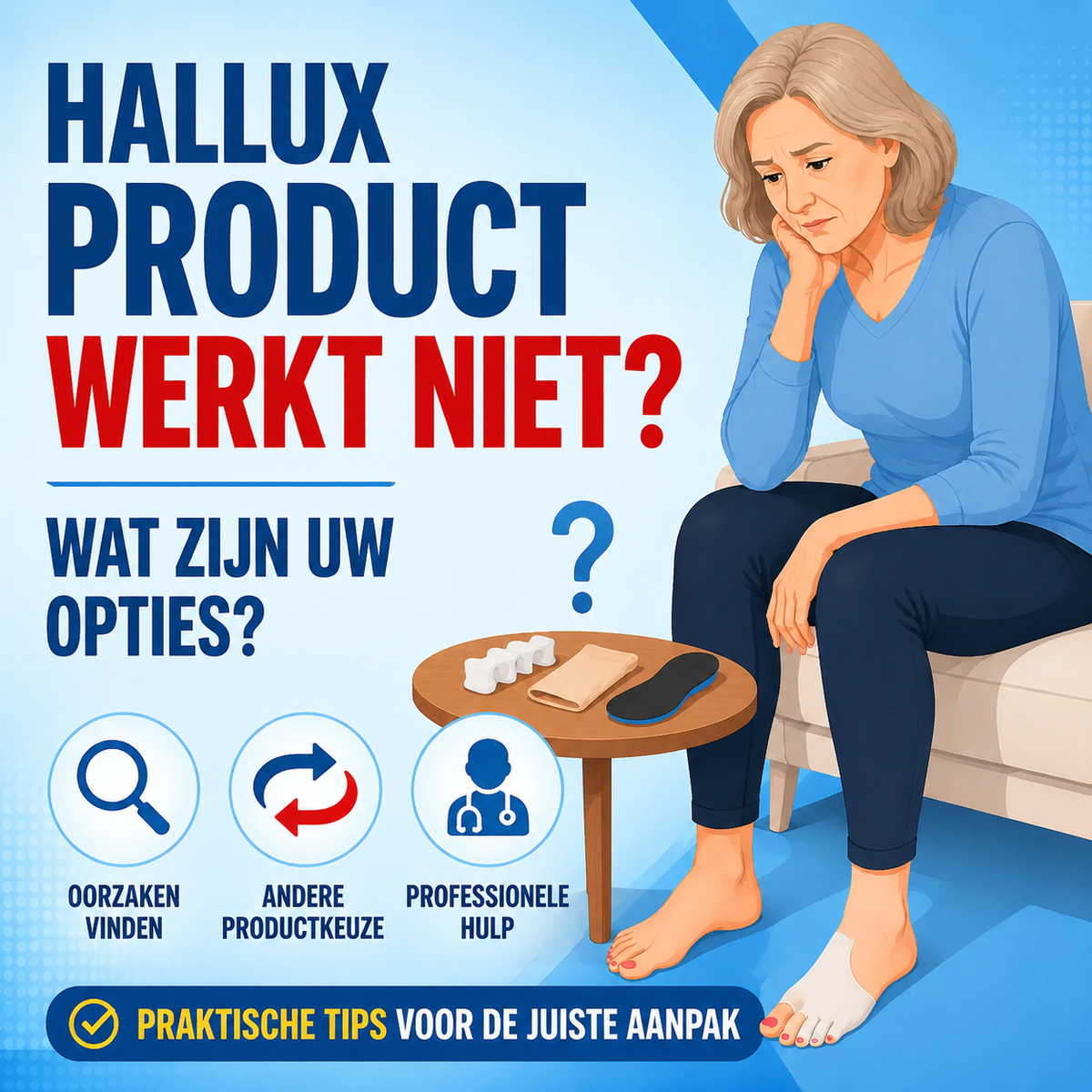 Hallux product werkt niet: wat zijn uw opties?