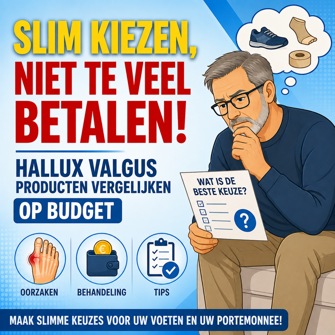 Hallux valgus producten vergelijken op budget: hoe maak je slimme keuzes?