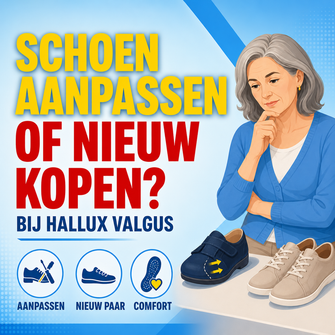 Schoen aanpassen vs nieuw kopen bij hallux valgus: wat is verstandiger?