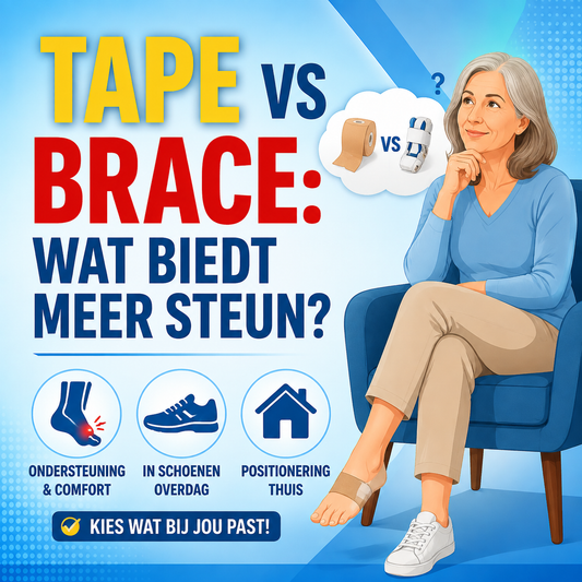 Hallux tape vs brace: wat biedt meer steun?