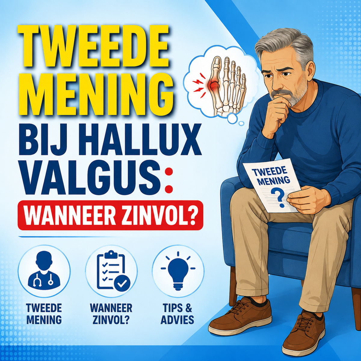Hallux valgus: wanneer is een tweede mening van de podotherapeut zinvol?