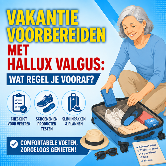 Vakantie voorbereiden met hallux valgus: wat regel je vooraf?
