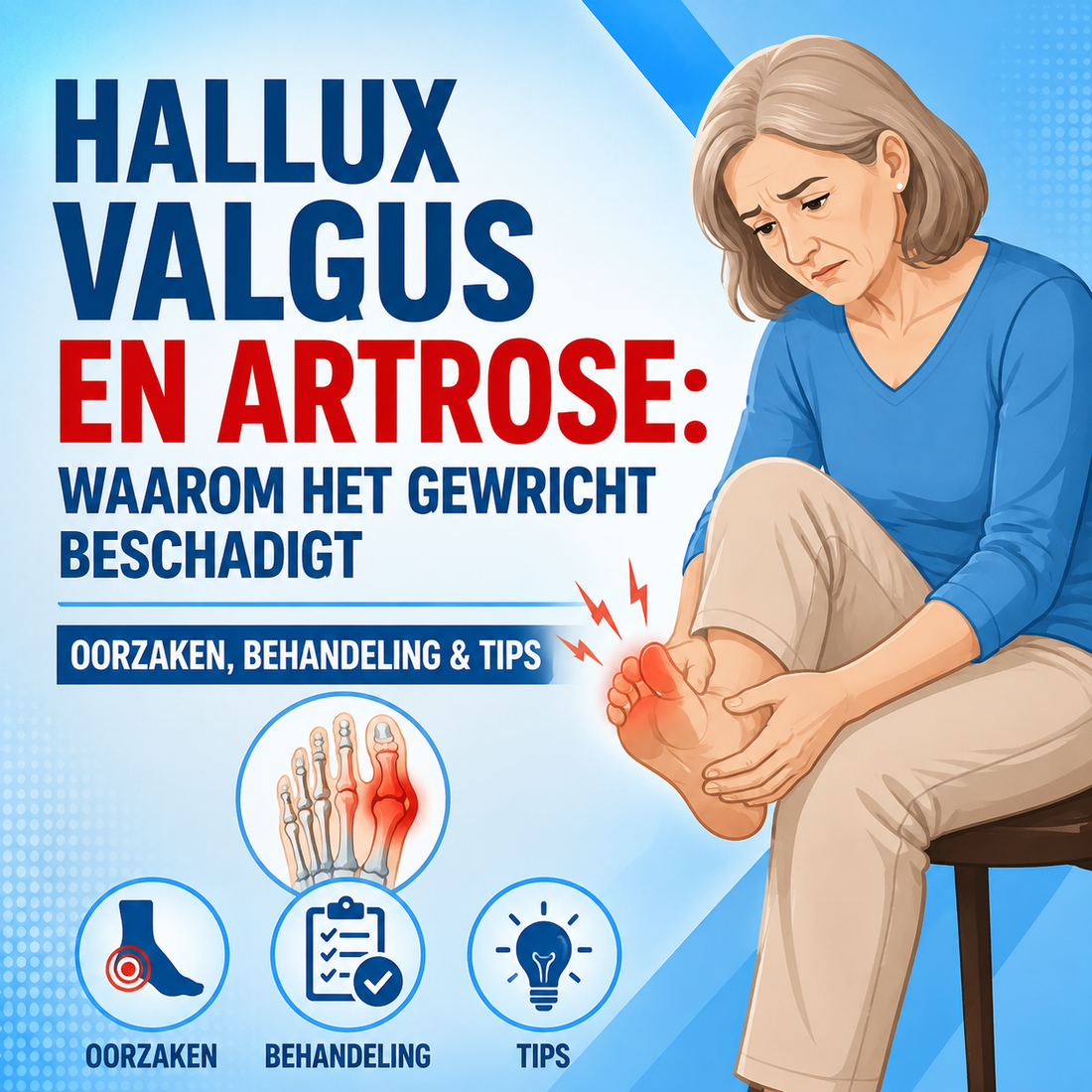 Hallux valgus en artrose: wanneer de standsafwijking het gewricht beschadigt