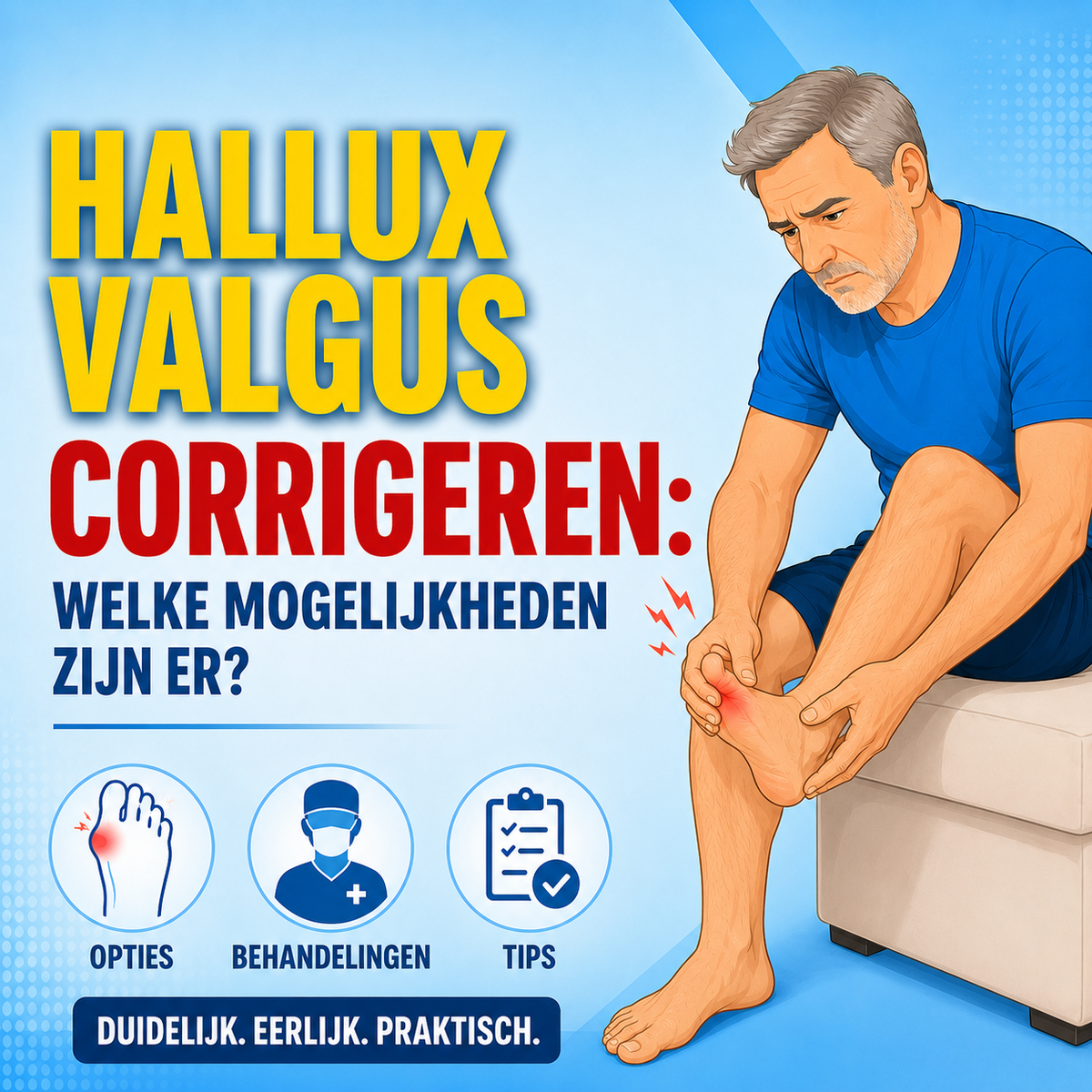 Hallux valgus corrigeren: welke mogelijkheden zijn er?