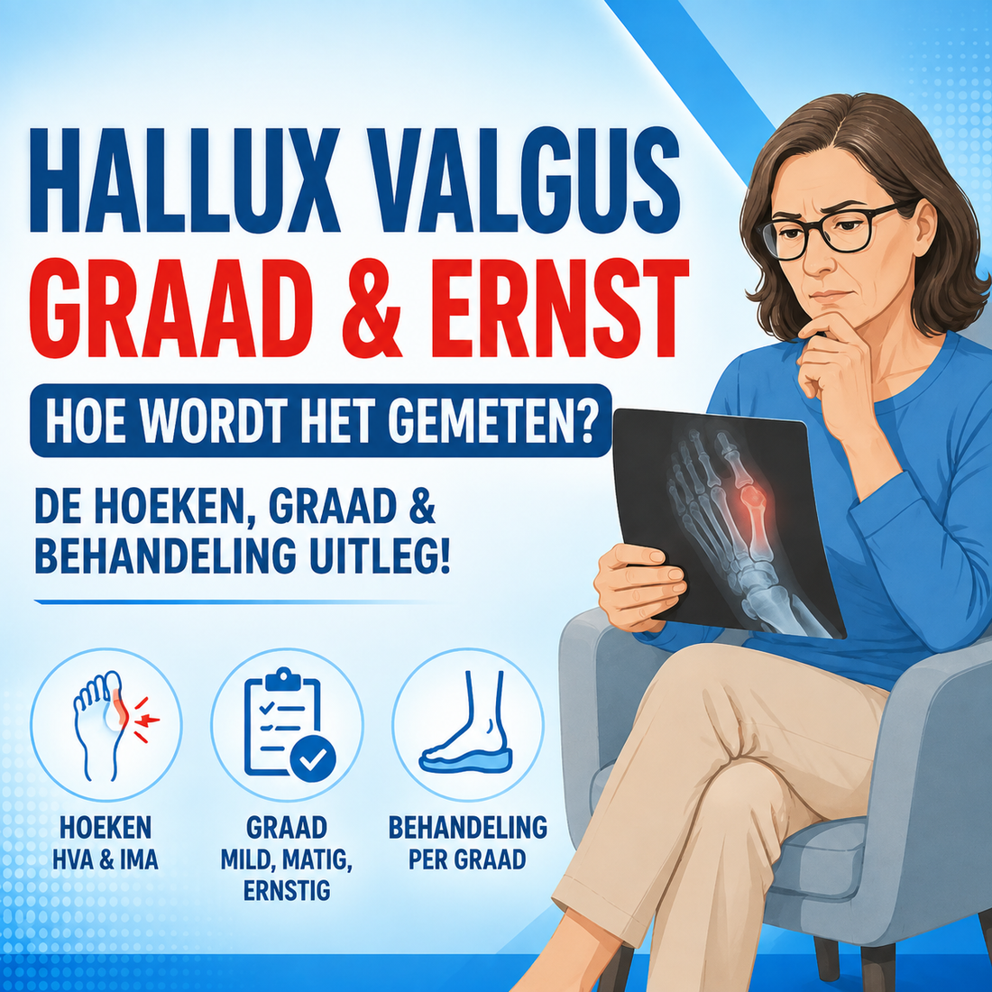 Hallux valgus graad en ernst meten: hoe wordt de standsafwijking beoordeeld?