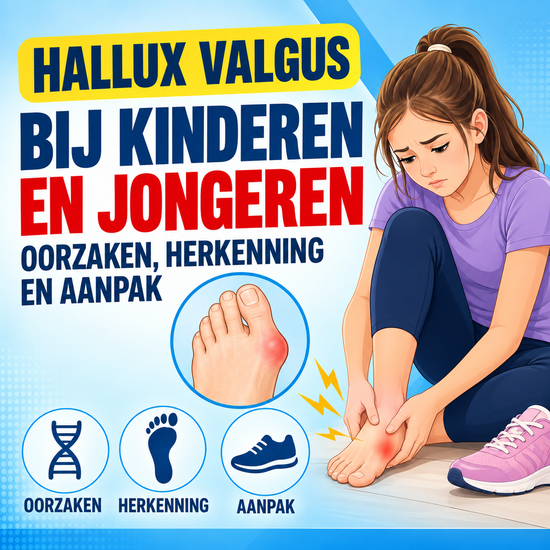 Hallux valgus bij kinderen en jongeren: oorzaken, herkenning en aanpak