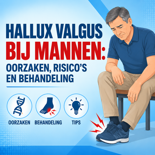Hallux valgus bij mannen: oorzaken, risico's en behandeling