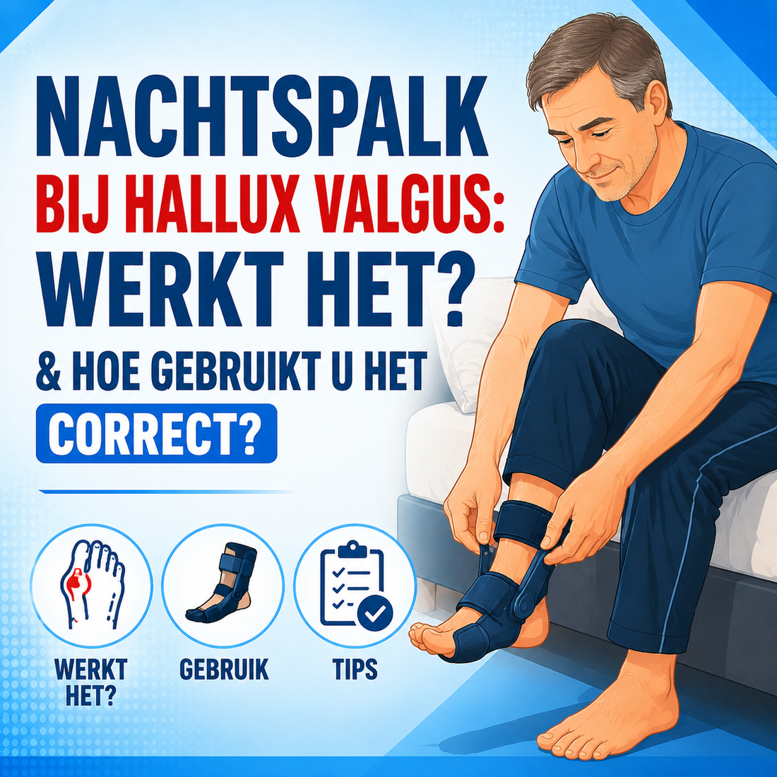 Nachtspalk bij hallux valgus: werkt het en hoe gebruikt u het correct?