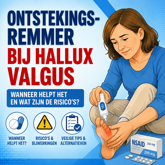 Ontstekingsremmer bij hallux valgus: wanneer helpt het en wat zijn de risico's?
