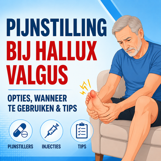Pijnstilling bij hallux valgus: welke opties zijn er en wanneer te gebruiken?