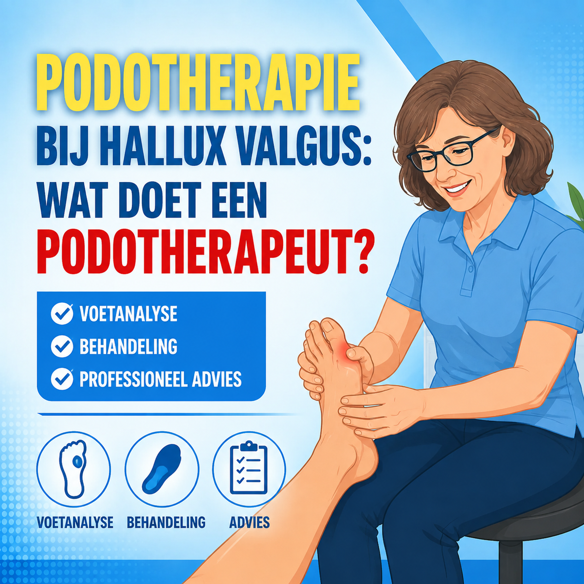 Podotherapie bij hallux valgus: wat doet een podotherapeut voor uw bunion?